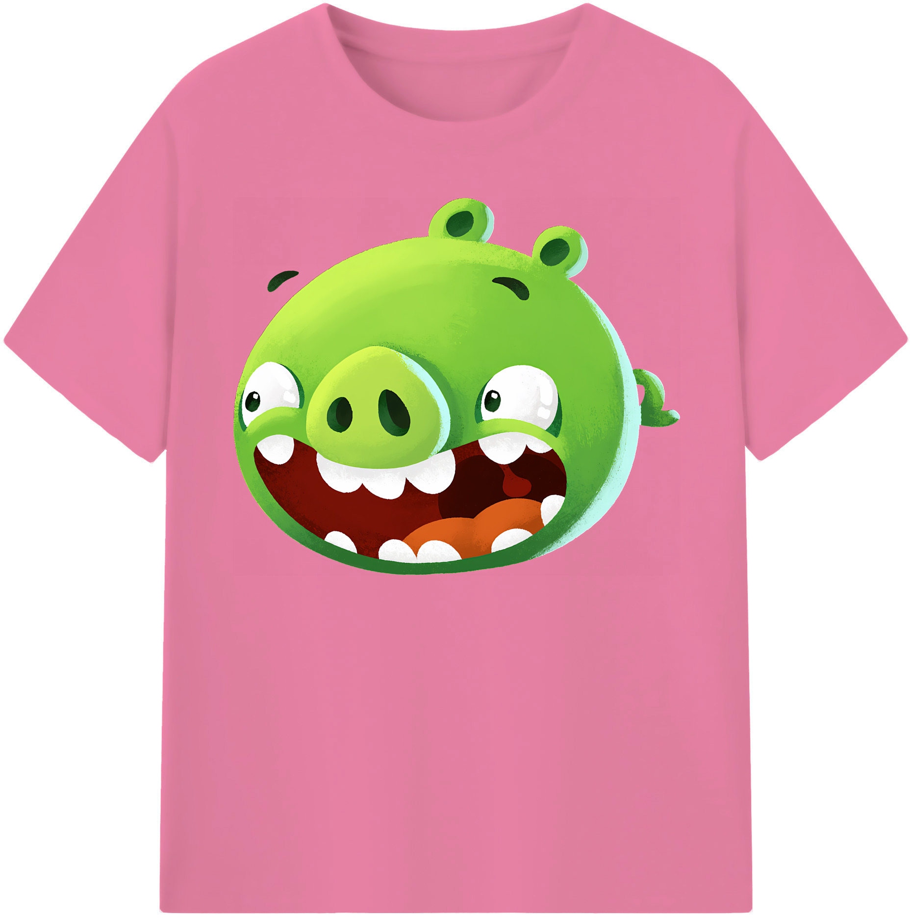 （画像用） Angry Birds アングリーバード 綿100％半袖Tシャツ（フロントプリント）